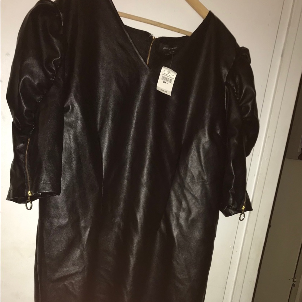 Knee length Pleather dress by Ashley Stewart 20W